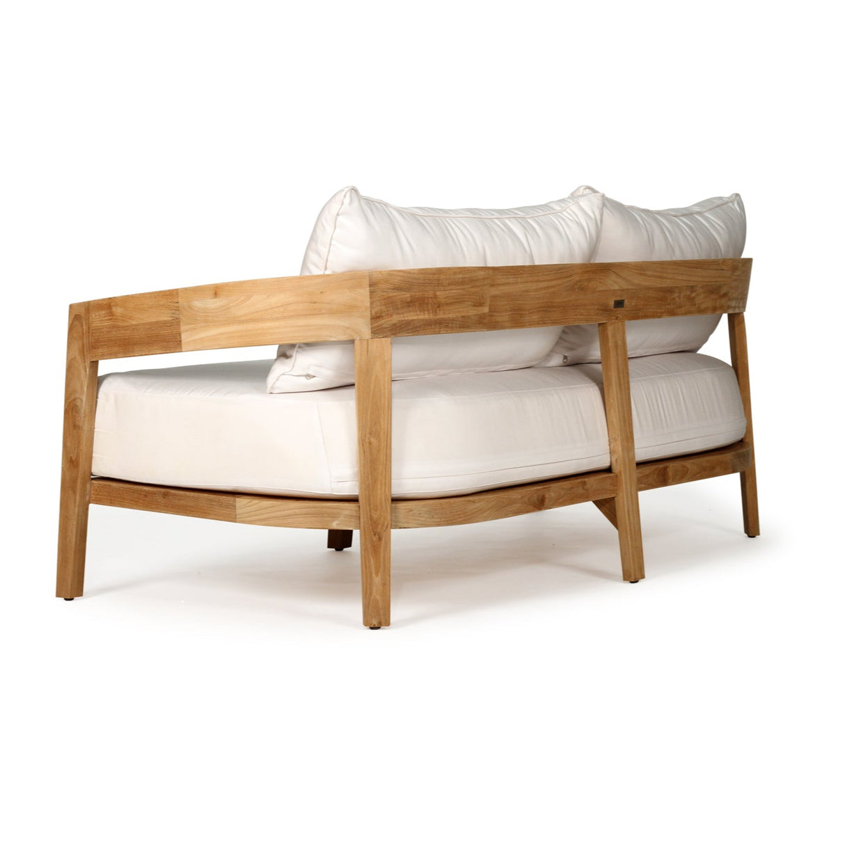 Kingston Teak Outpost Sofa – 2 Seater – Canvas Natural - 1.73m