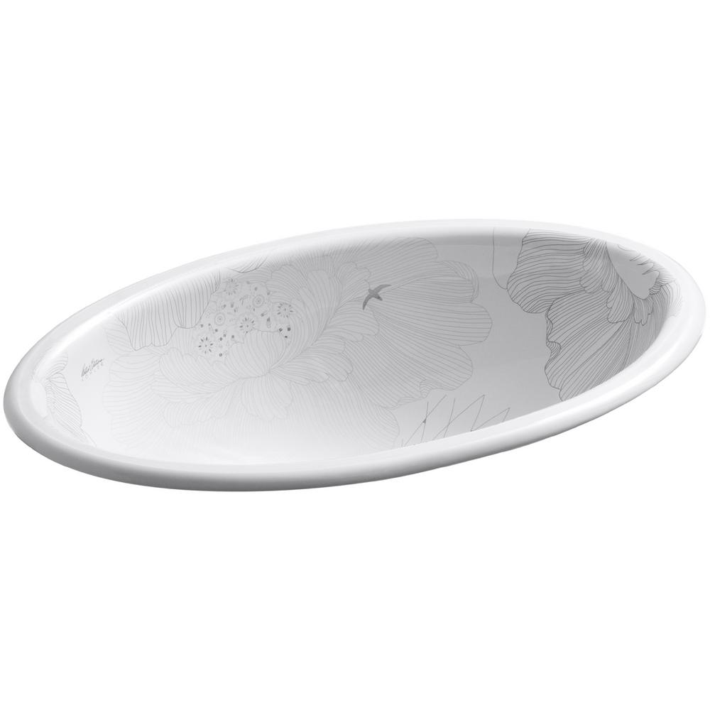 KOHLER Empress Bouquet™ Vintage Under Counter Basin Oval (606x365x203mm)