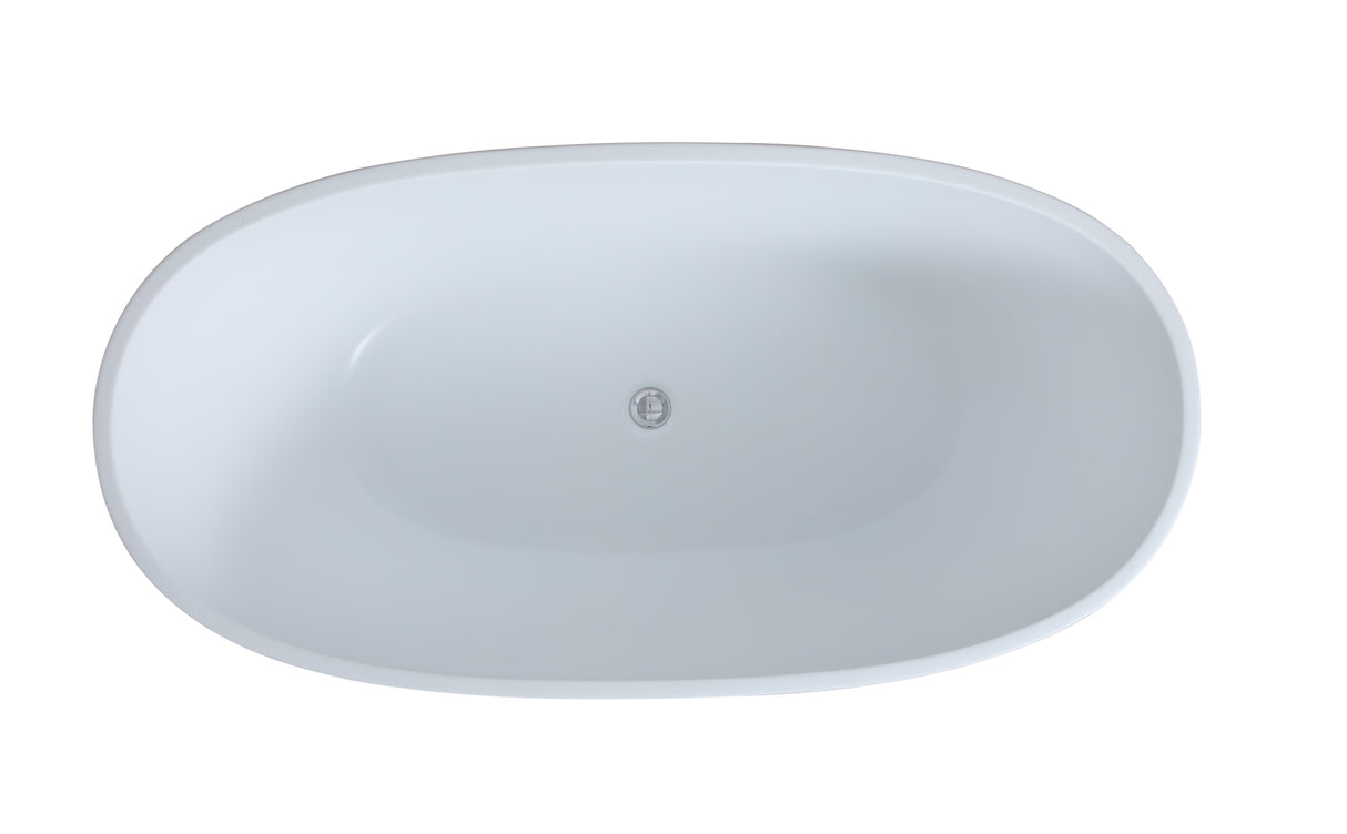 Stella Freestanding Bathtub with Non-Overflow (Gloss White/Matte White) (1500/1700mm)