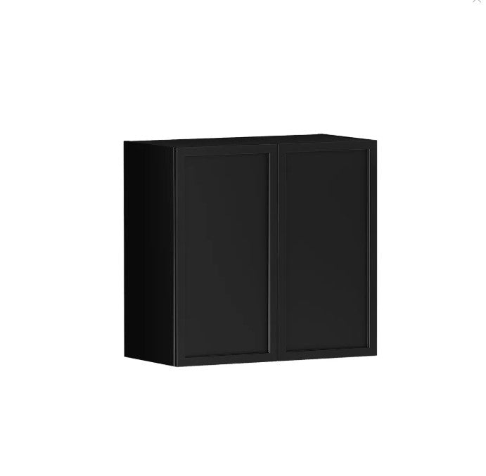 Hampshire Black Laundry Wall Cabinet (632x322x600)