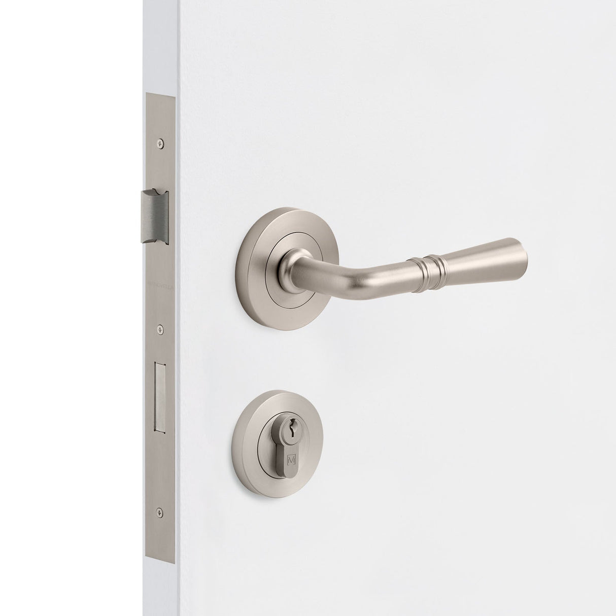 Manovella Entrance Door Kit- Lexton-Brushed Nickel