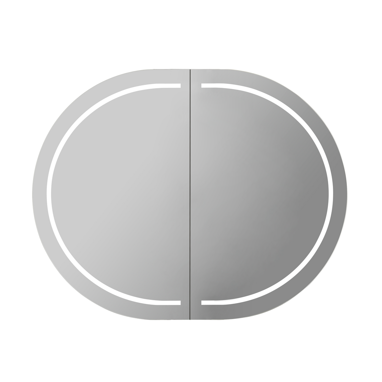 LUKKA LED Allison Oval Shaving Cabinet