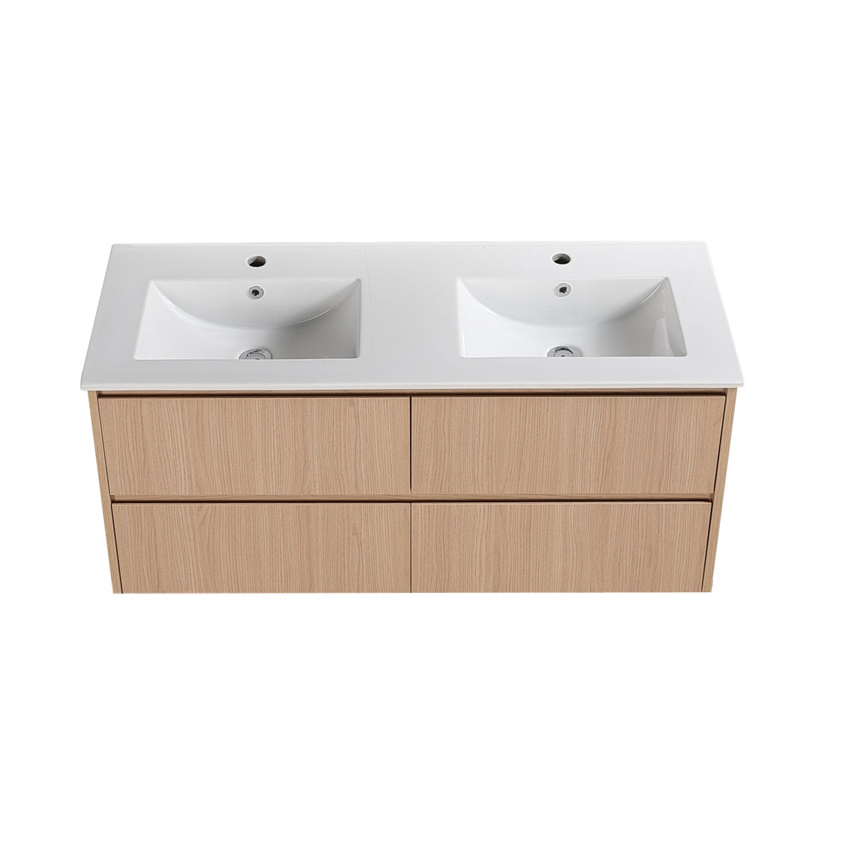 Lukka Gladstone Plywood Wall Hung Vanity - Sandy Oak (All Sizes)