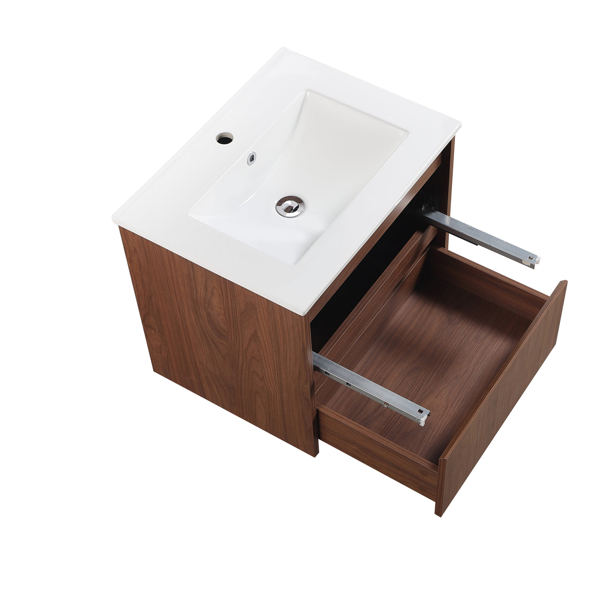 Lukka Gladstone Plywood Wall Hung Vanity - Mocha Oak (All Sizes)