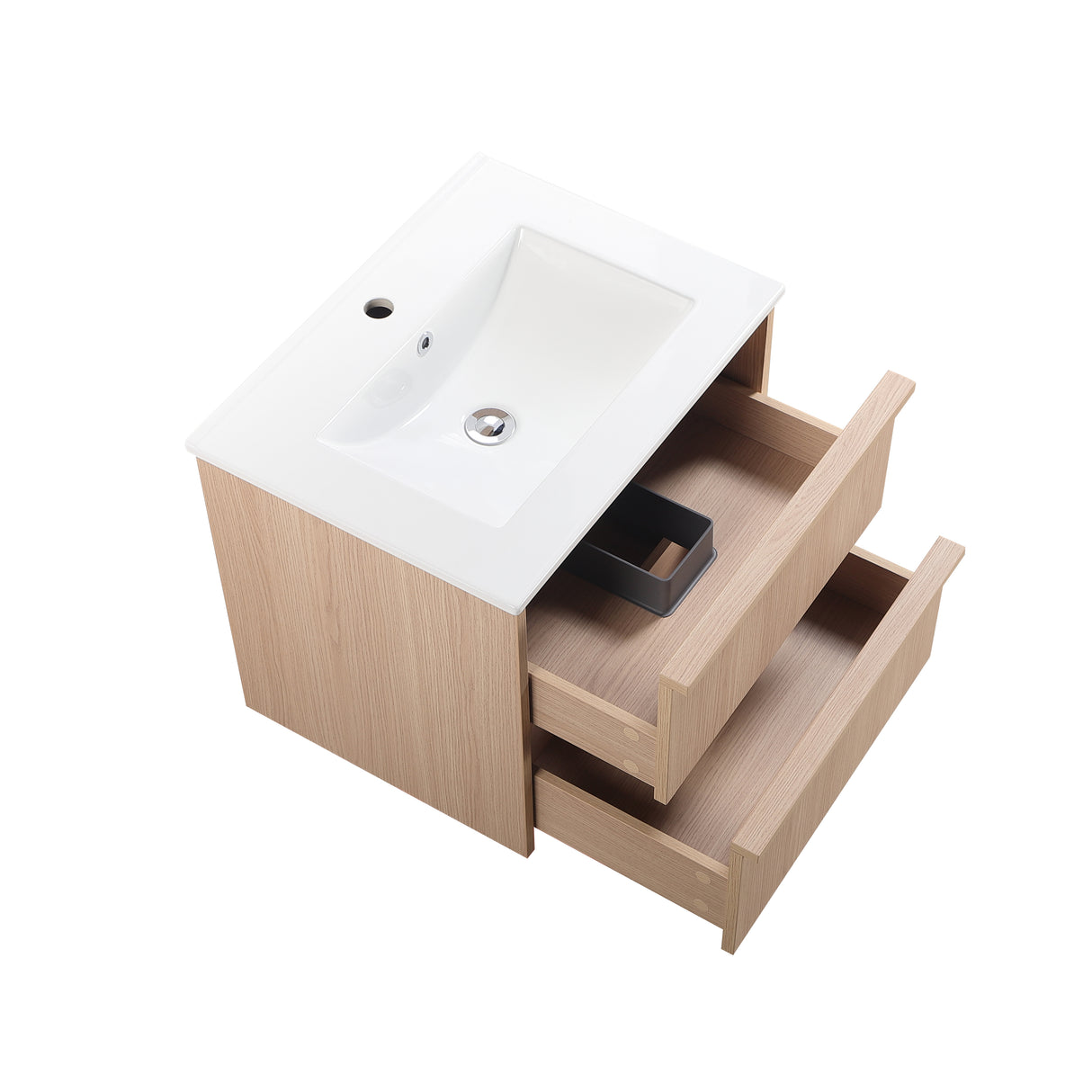 Lukka Ridgewood Plywood Wall Hung Vanity - Sandy Oak (All Sizes)