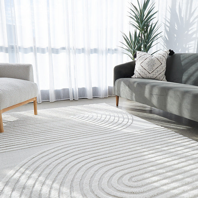 Lotus Abbey White Rug