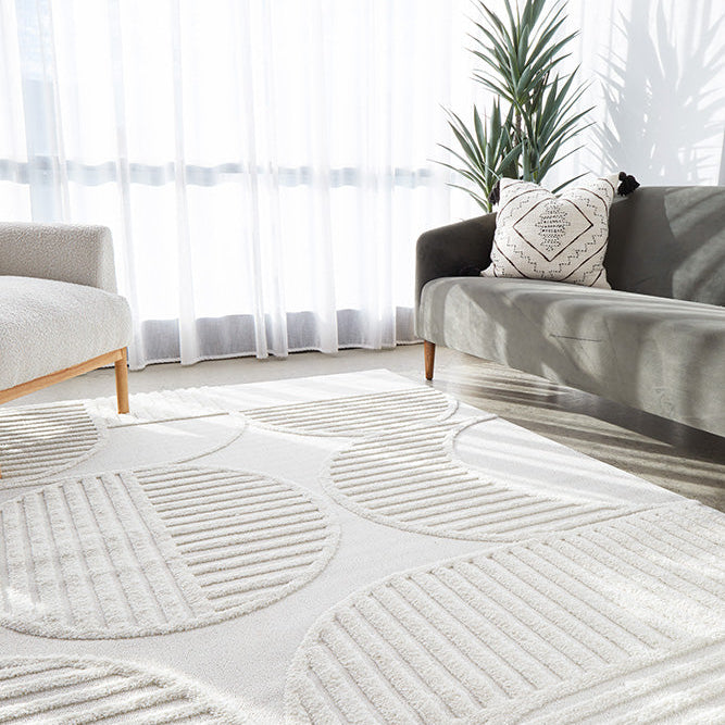 Lotus Leo White Rug