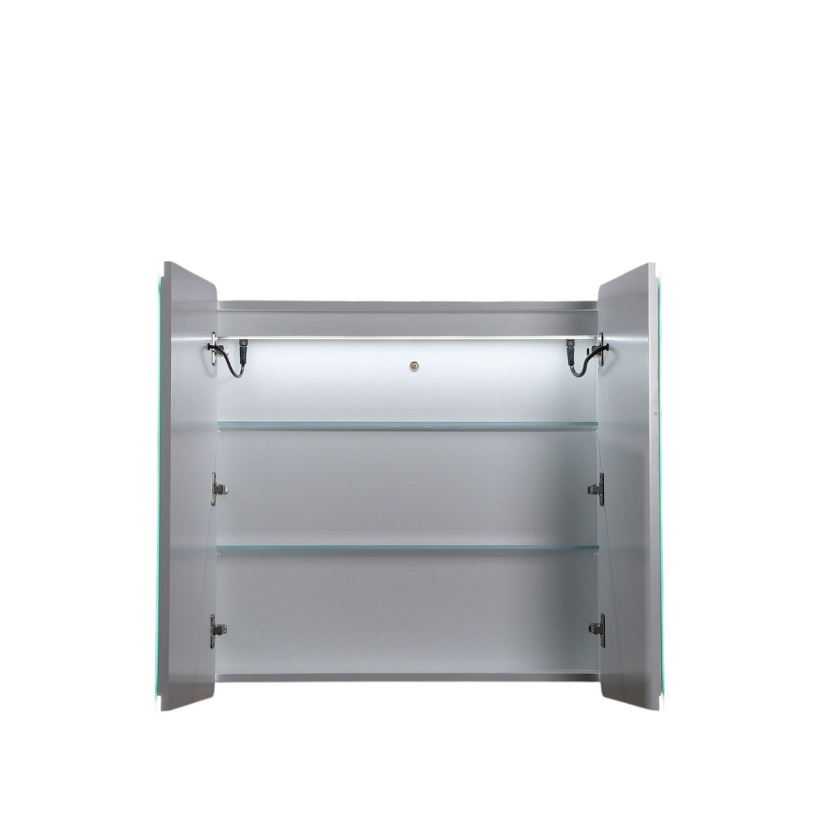 LUKKA Avola PVC Front-Lit LED Mirror Cabinet - Matte White