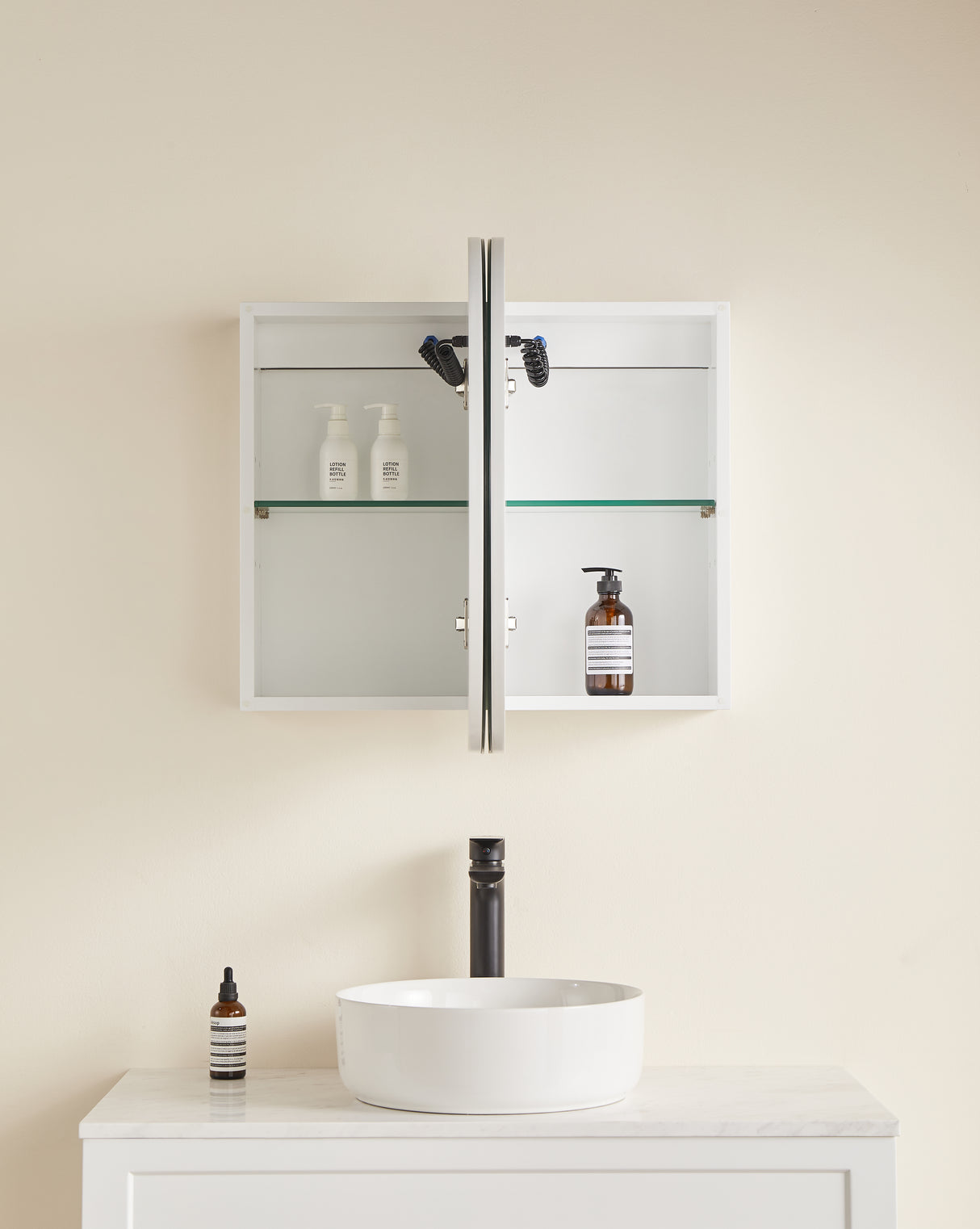 LUKKA LED Allison Oval Shaving Cabinet