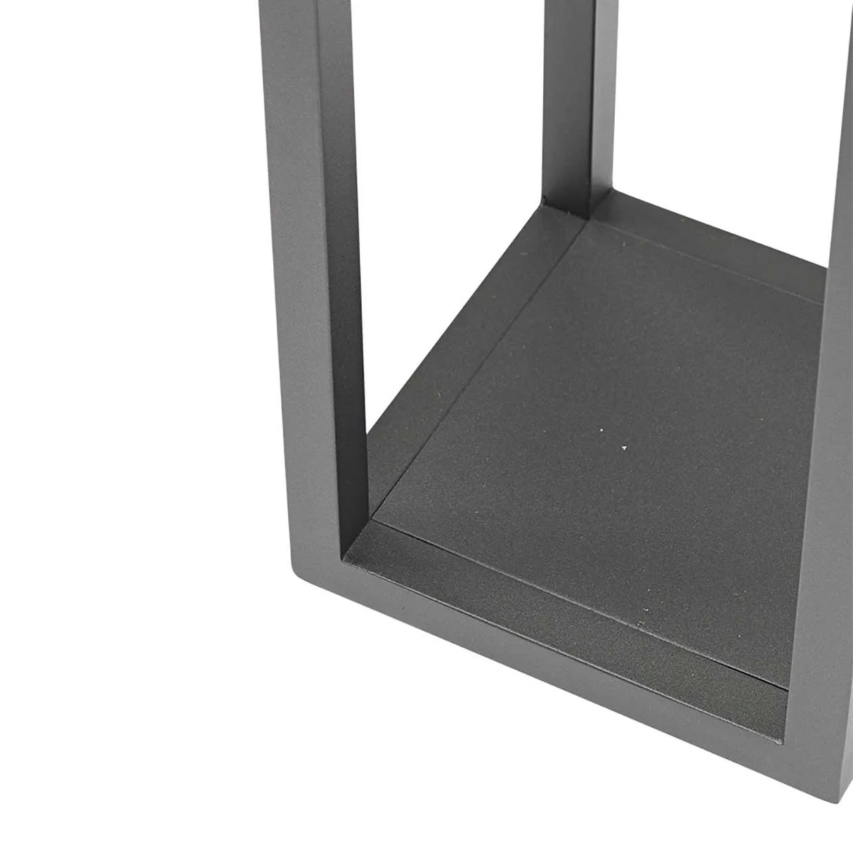 Lincoln Outdoor Aluminium Solar Lamp Large in Charcoal
