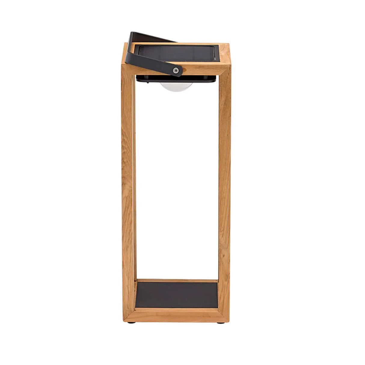 Lincoln Outdoor Teak Solar Lamp Large in Natural