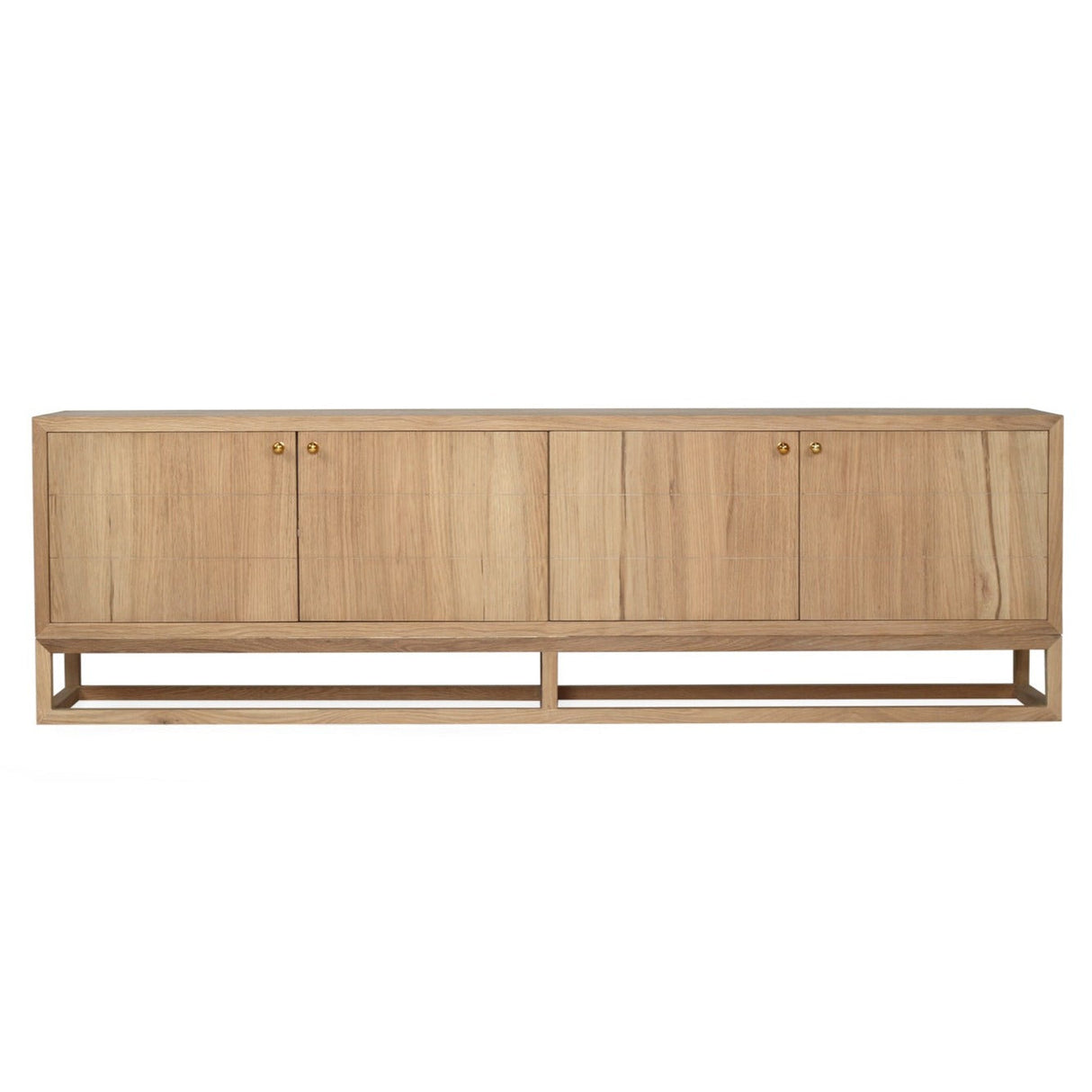 Livia American Oak Entertainment Unit – Four Door 2m