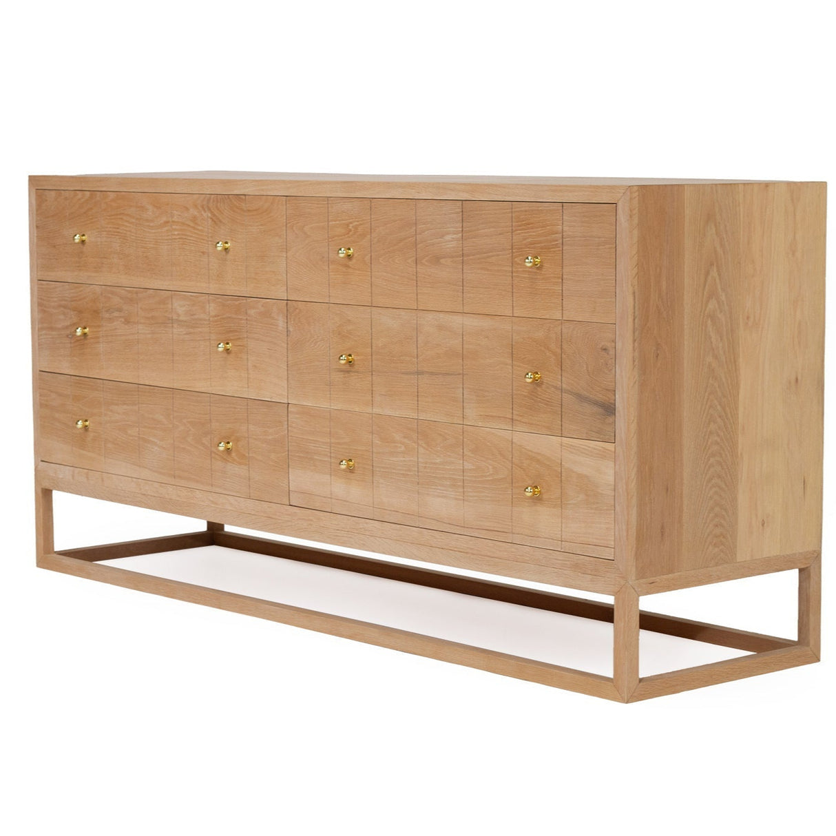 Livia Chest Of American Oak Drawers – 1.85m