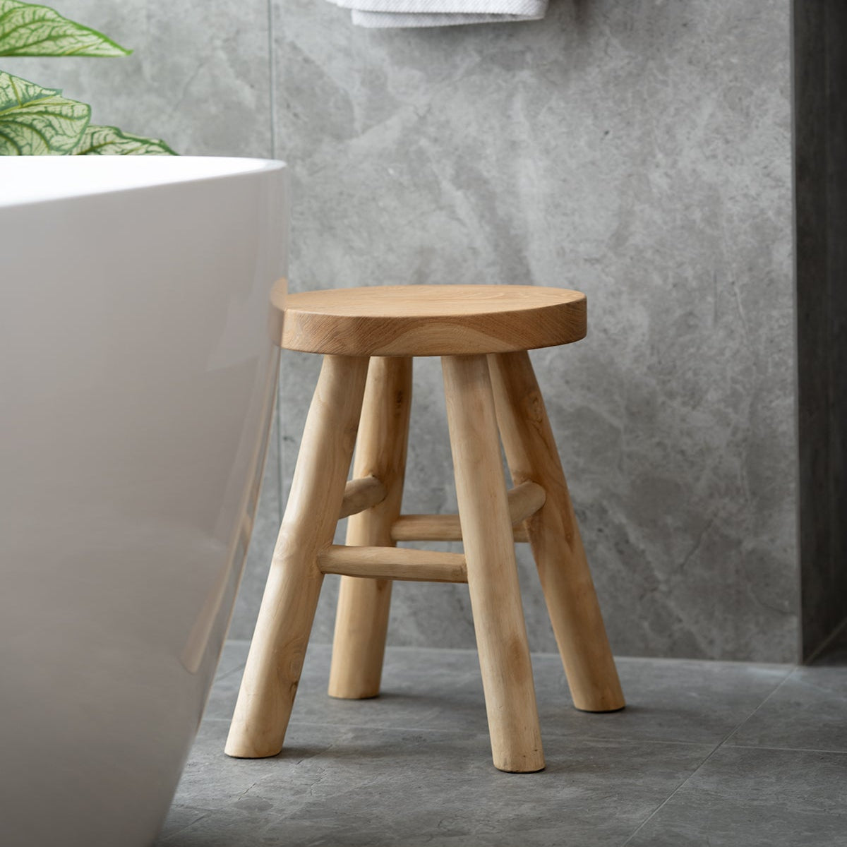 Lucerne Suar Wood Stool