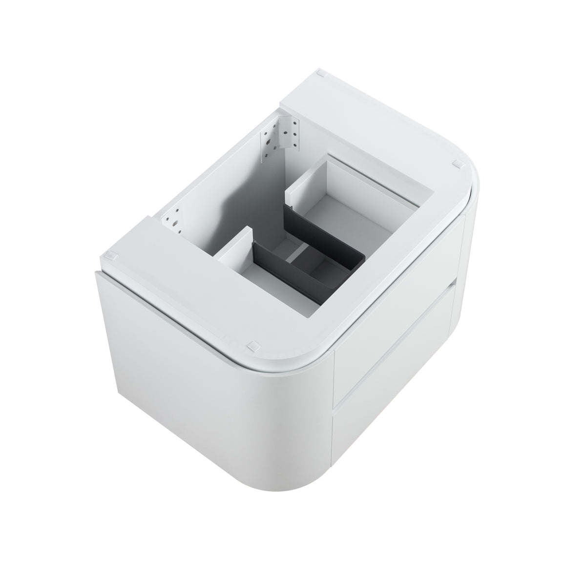 Lukka Devito Modern PVC Wall Hung Vanity - Matte White