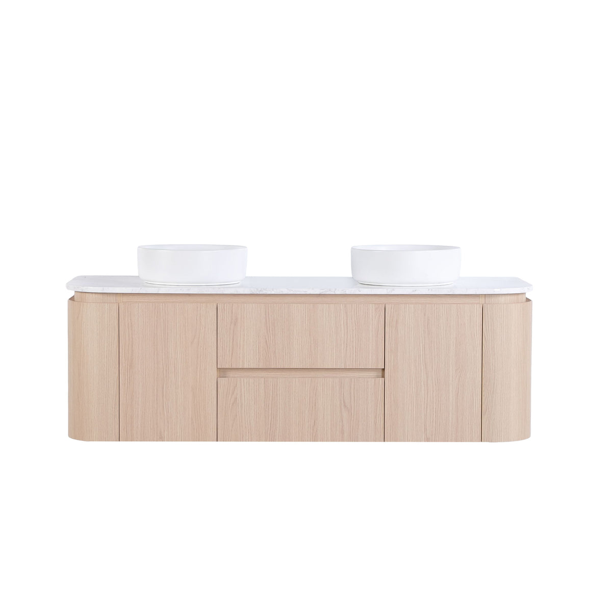 Lukka Ravello Plywood Wall Hung Vanity - Sandy Oak