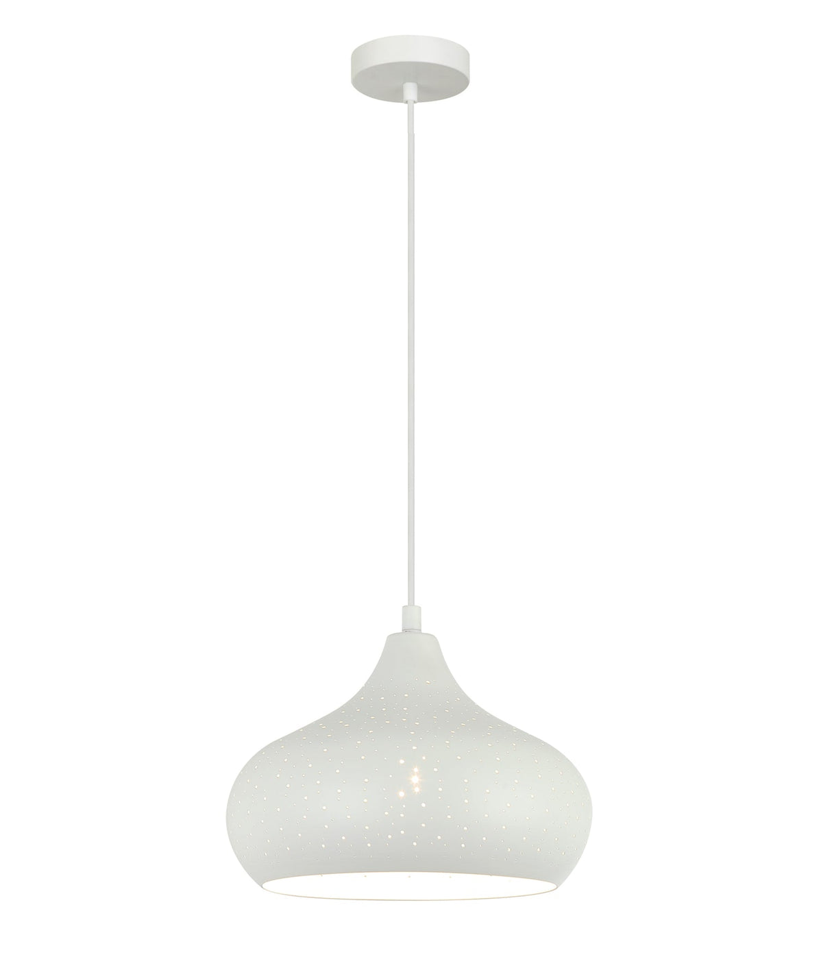 MARRAKESH: Bohemian Interior Champagne Glass Shape Pendant Light (Black/ White)
