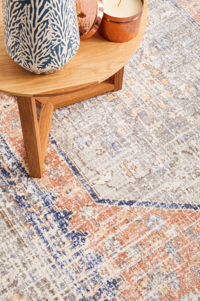 Mayfair Lorissa Peach Round Rug