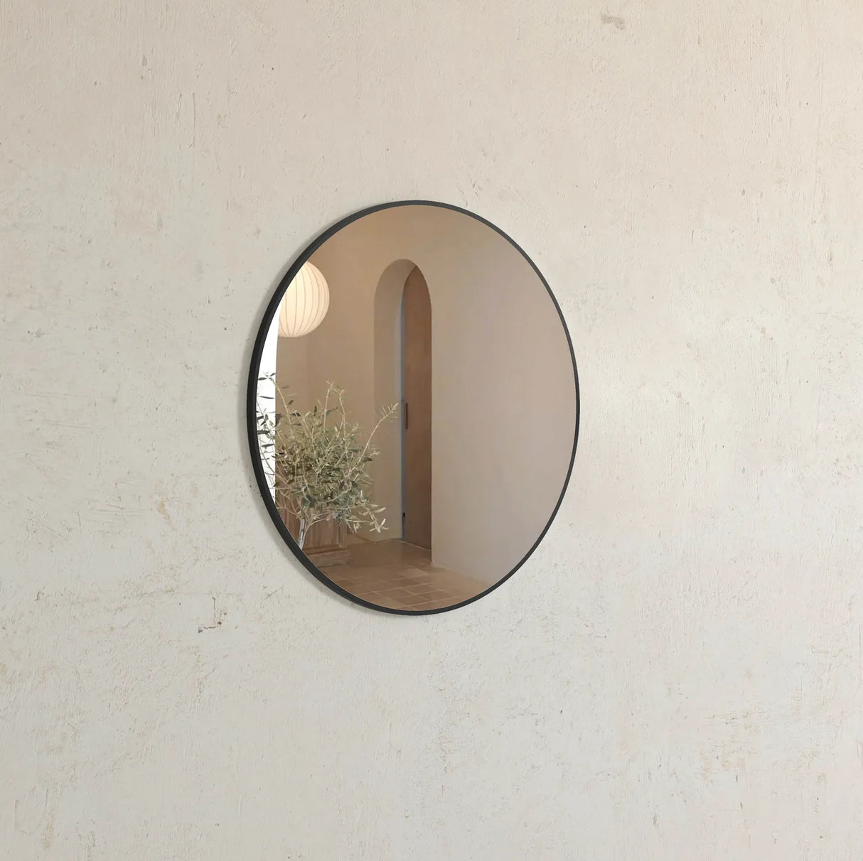 LONDON Round Framed Mirror 700x700mm