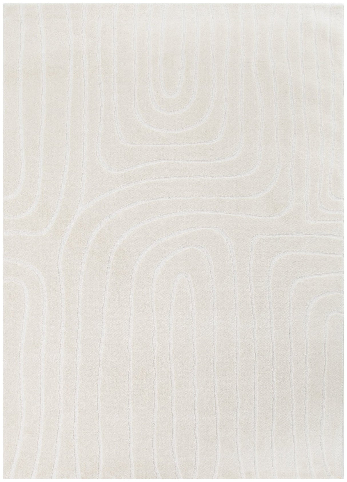 Mila Arch Lines Cream Rug - MIL7: New Arrival