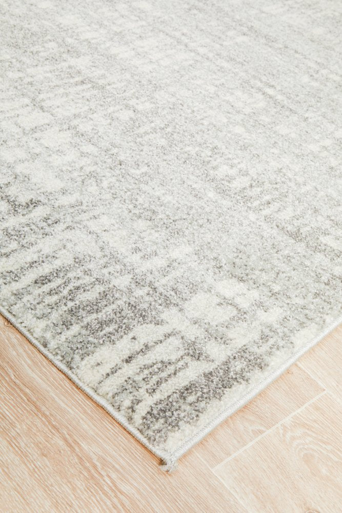 Mirage Ashley Abstract Modern Silver Grey Rug