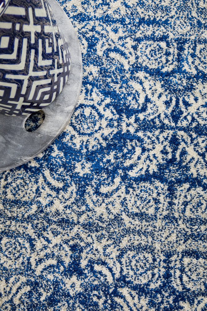 Mirage Gwyneth Stunning Transitional Navy Round Rug
