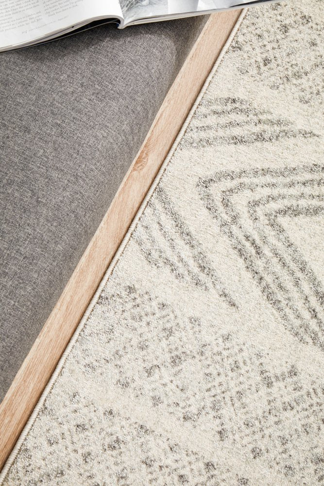 Mirage Adani Modern Tribal Design Grey Rug