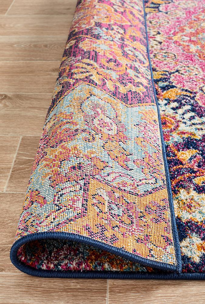 Museum Preston Multi Coloured Round Rug