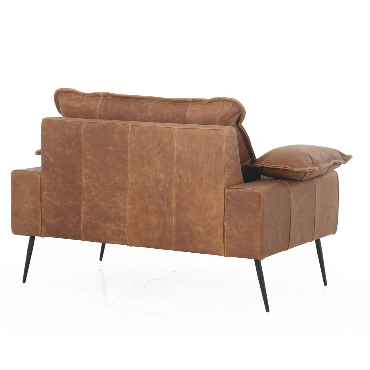 Marina Cognac Leather Sofa - 1 Seat - 1.23m