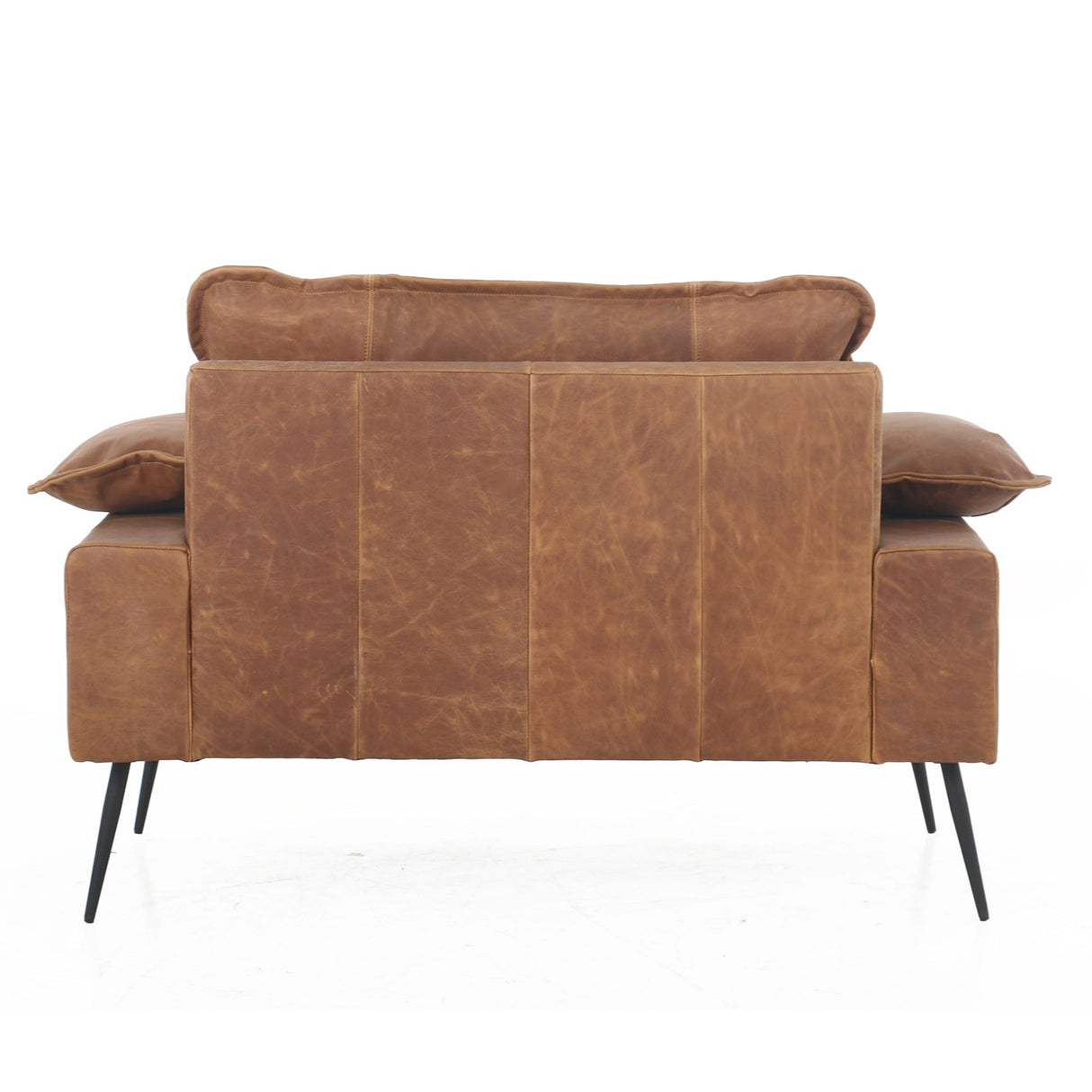Marina Cognac Leather Sofa - 1 Seat - 1.23m