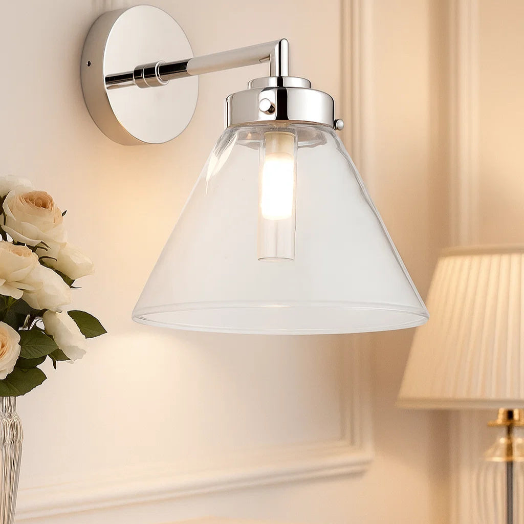 Matisse Rated Wall Light Nickel IP44
