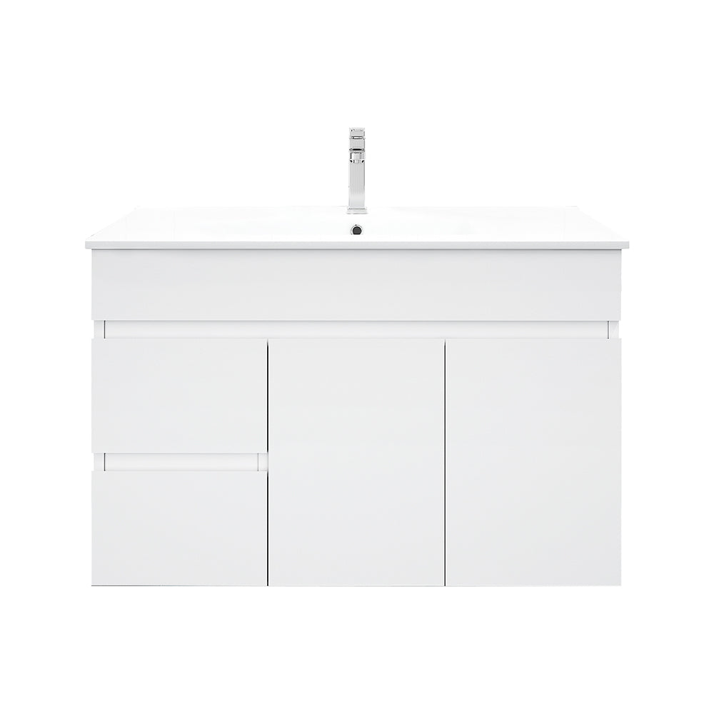 Mercio Bianca PVC Wall Hung Vanity Matte White (All Sizes)