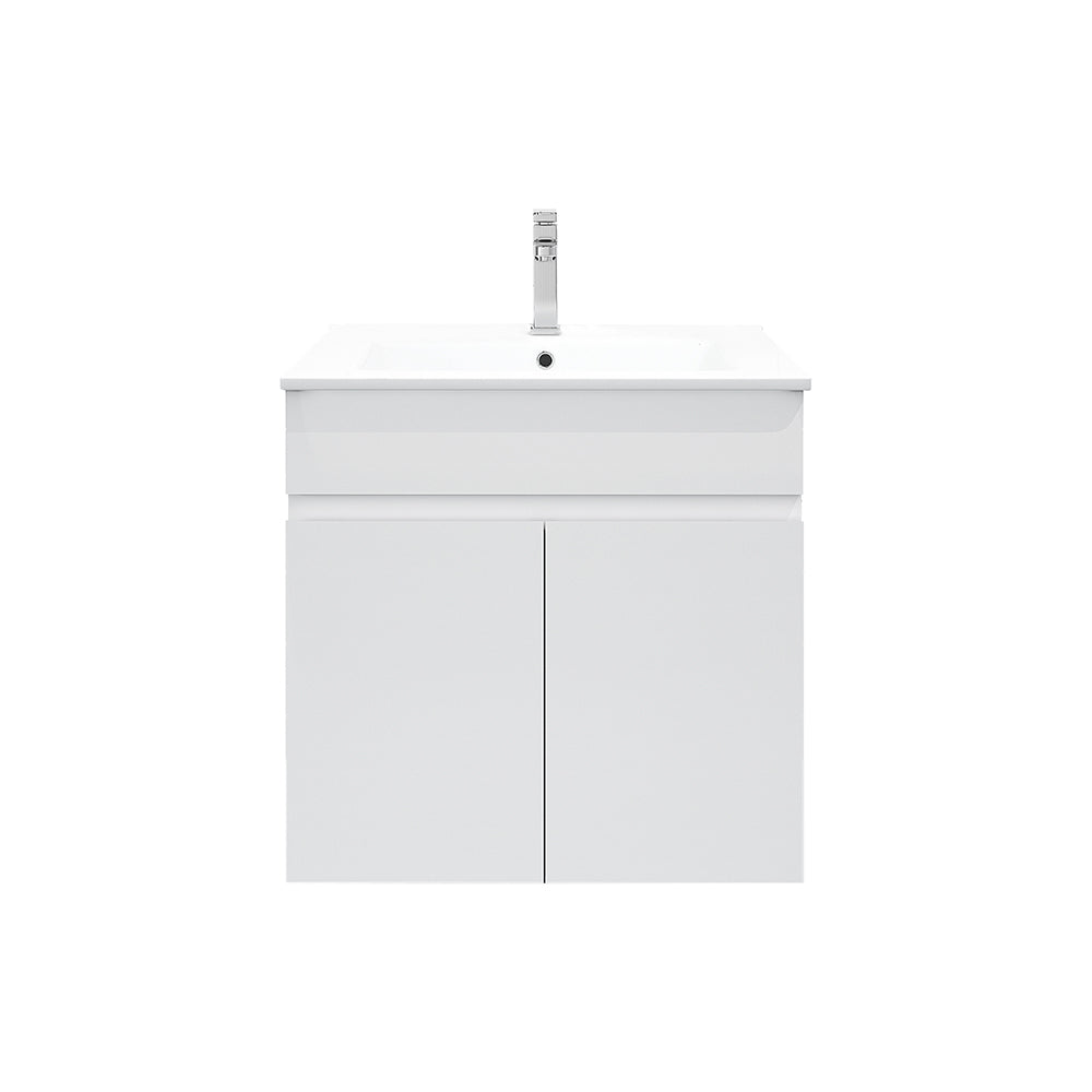 Mercio Bianca PVC Wall Hung Vanity Matte White (All Sizes)