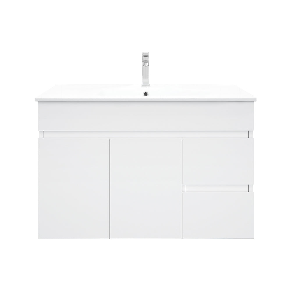 Mercio Bianca PVC Wall Hung Vanity Matte White (All Sizes)