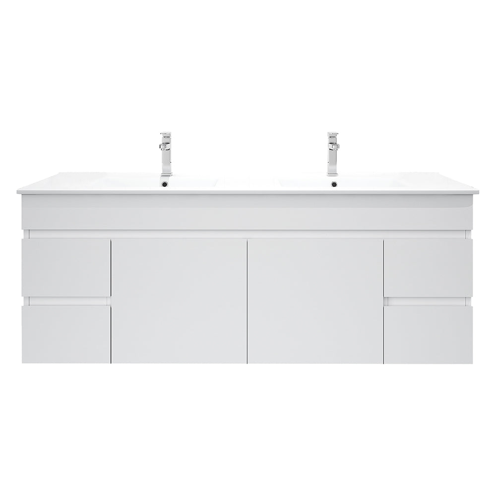 Mercio Bianca PVC Wall Hung Vanity Matte White (All Sizes)