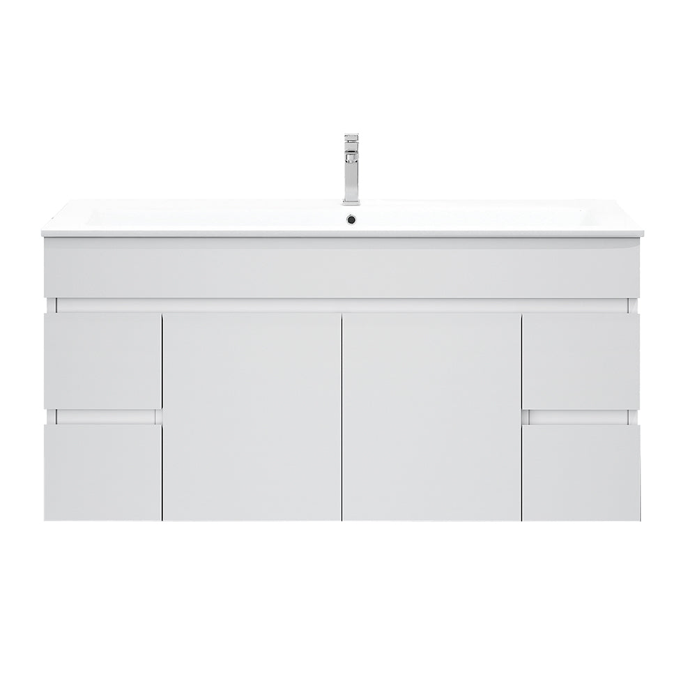 Mercio Bianca PVC Wall Hung Vanity Matte White (All Sizes)