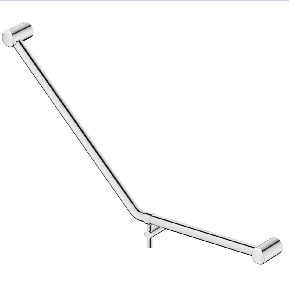Mica Care Curved - 45 Degree - 450x650mm- Grab Rail