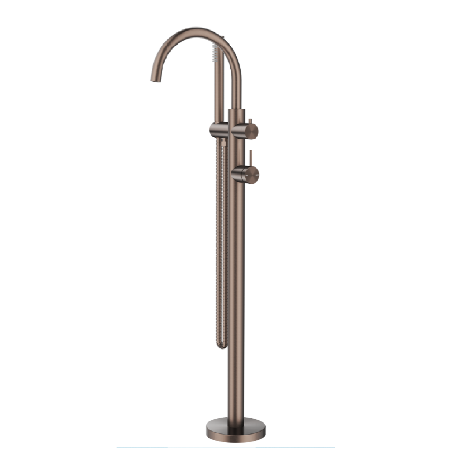 Mica Freestanding Mixer with Hand Shower - Bath Spout
