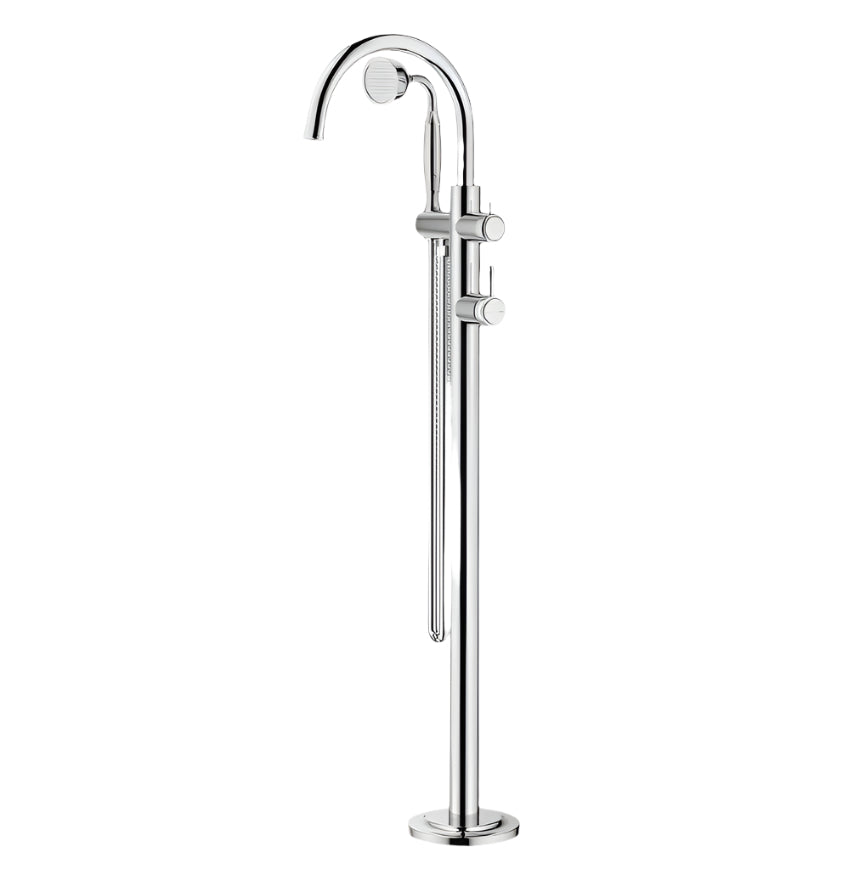 Mica Heritage Freestanding Mixer with Hand Shower - Bath Spout