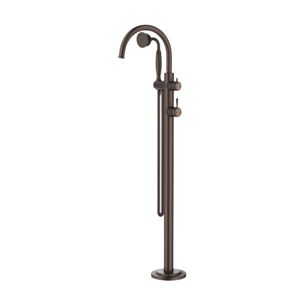 Mica Heritage Freestanding Mixer with Hand Shower - Bath Spout