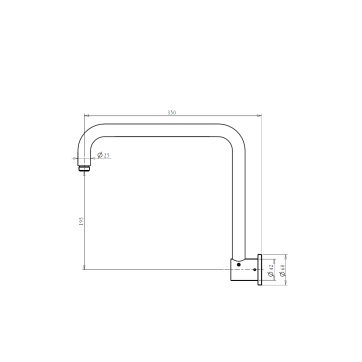 Mica Heritage Goose Neck Shower Arm