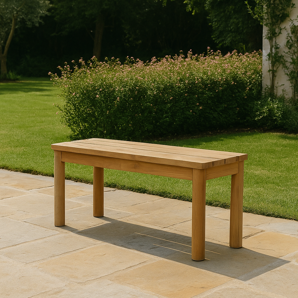 Mira Grade Teak Outpost Bench Seat – 1m