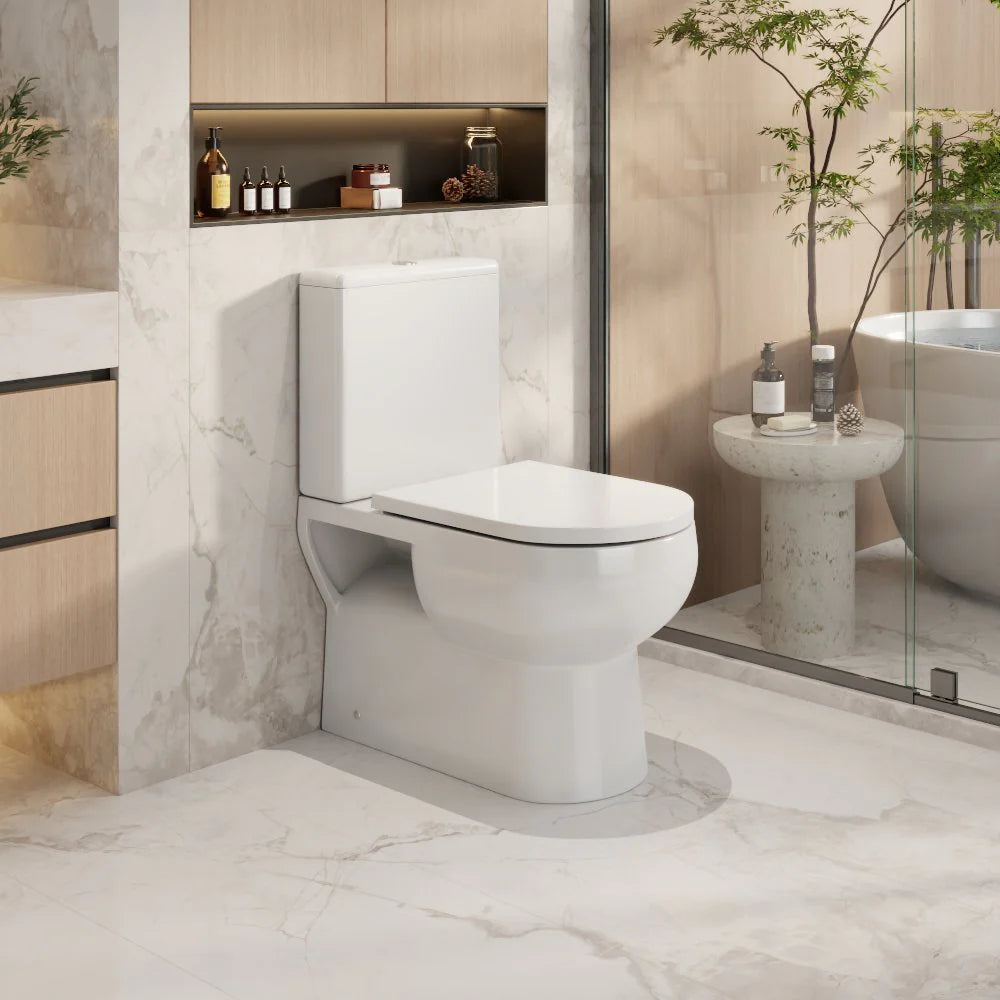 Moi Back-to-Wall Toilet Suite (Gloss White)