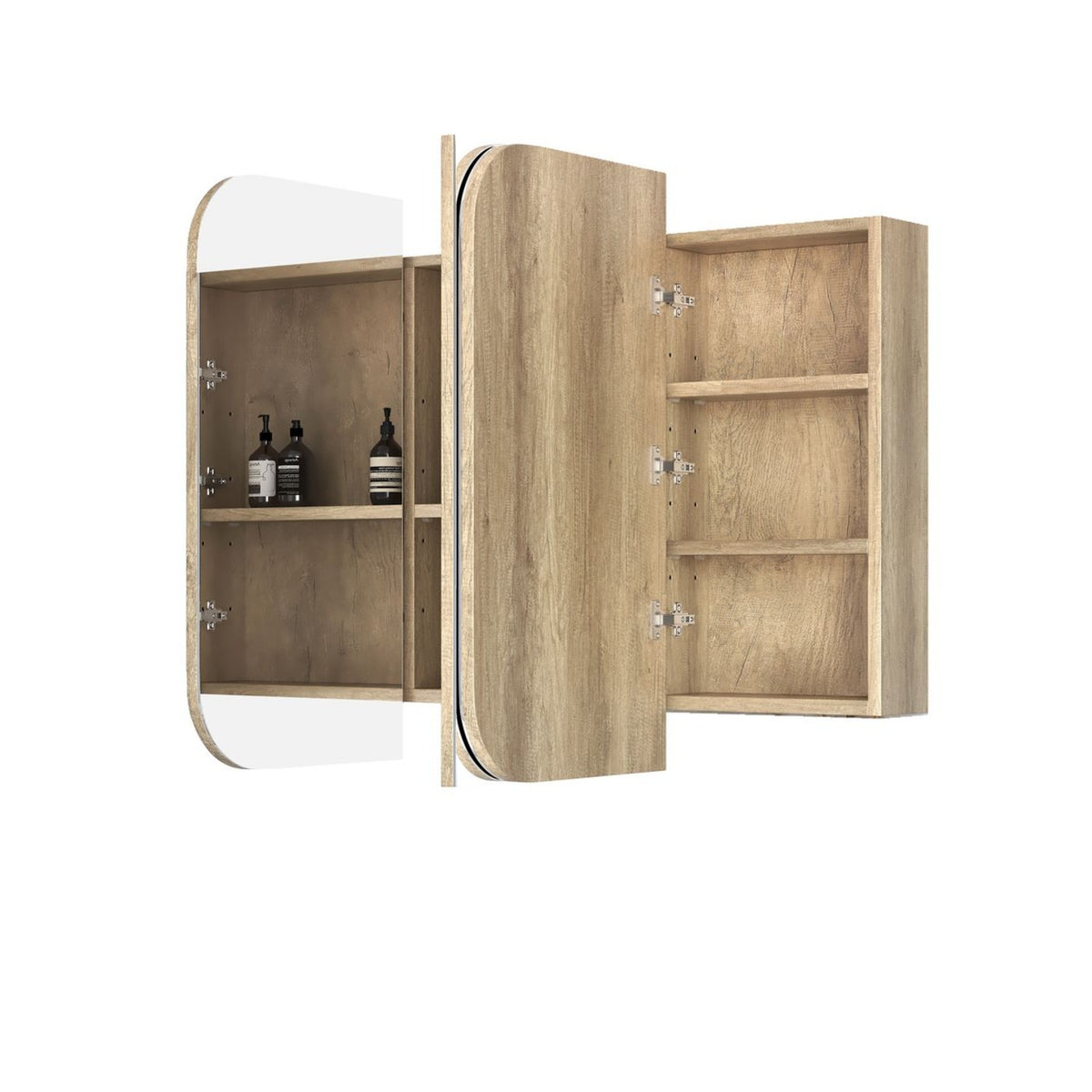 NEWPORT Natural Soft Square Shaving Cabinet (Optional Sizes)
