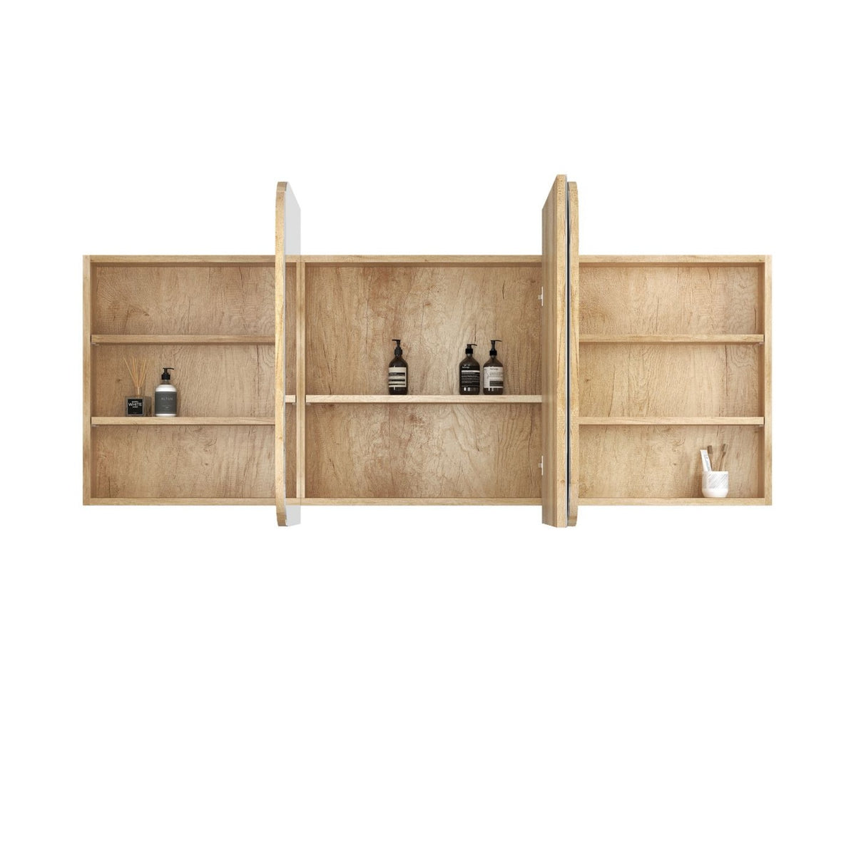 NEWPORT Natural Soft Square Shaving Cabinet (Optional Sizes)