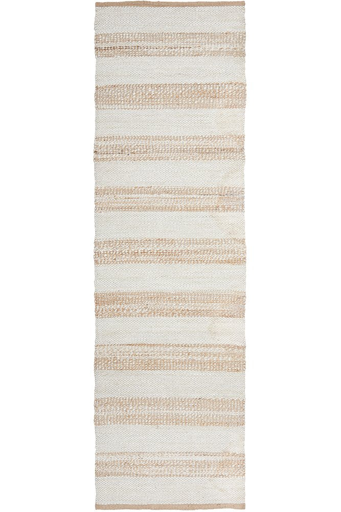Noosa 555 Natural White Runner Rug