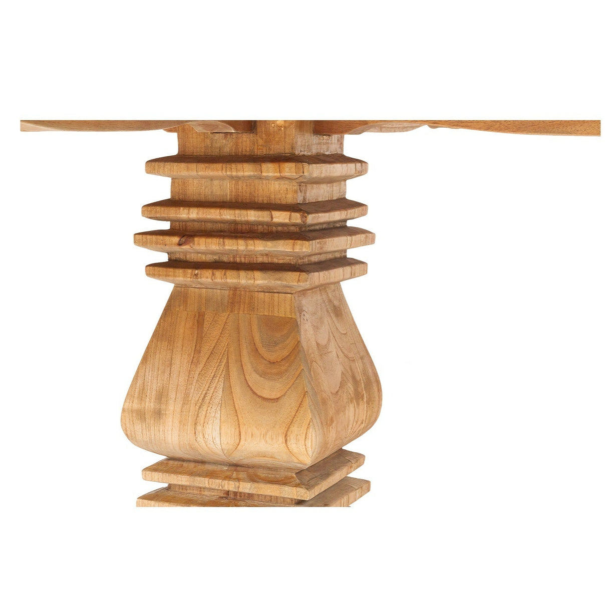 Newland Round Solid Mindi Wood Pedestal Table - 1.8m