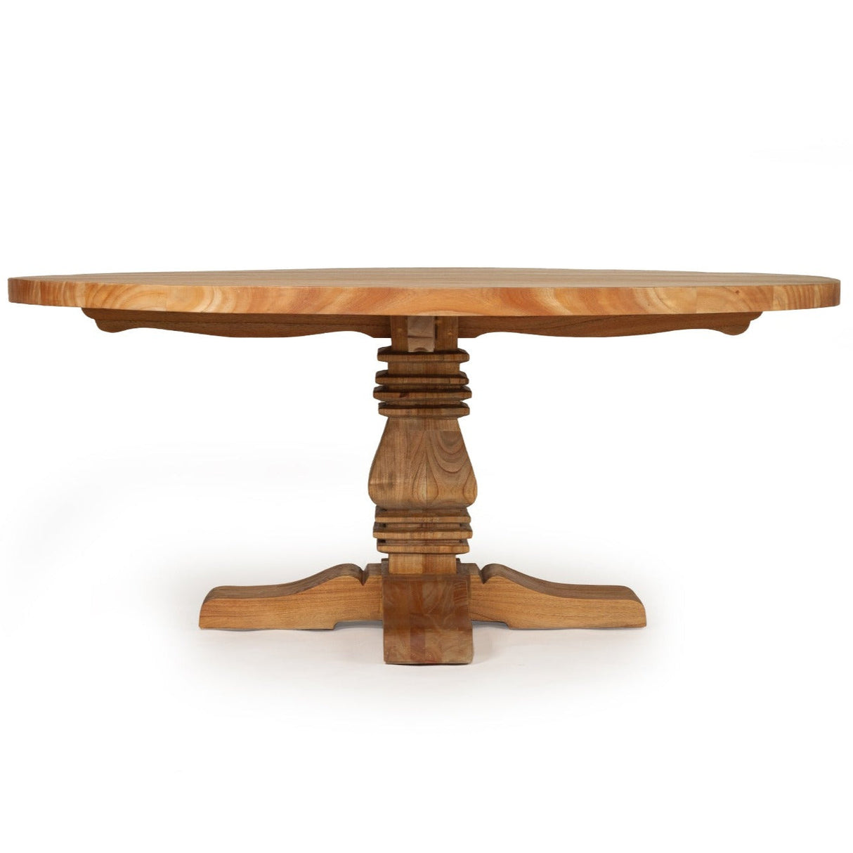 Newland Round Solid Wood Pedestal Table - 1.5m