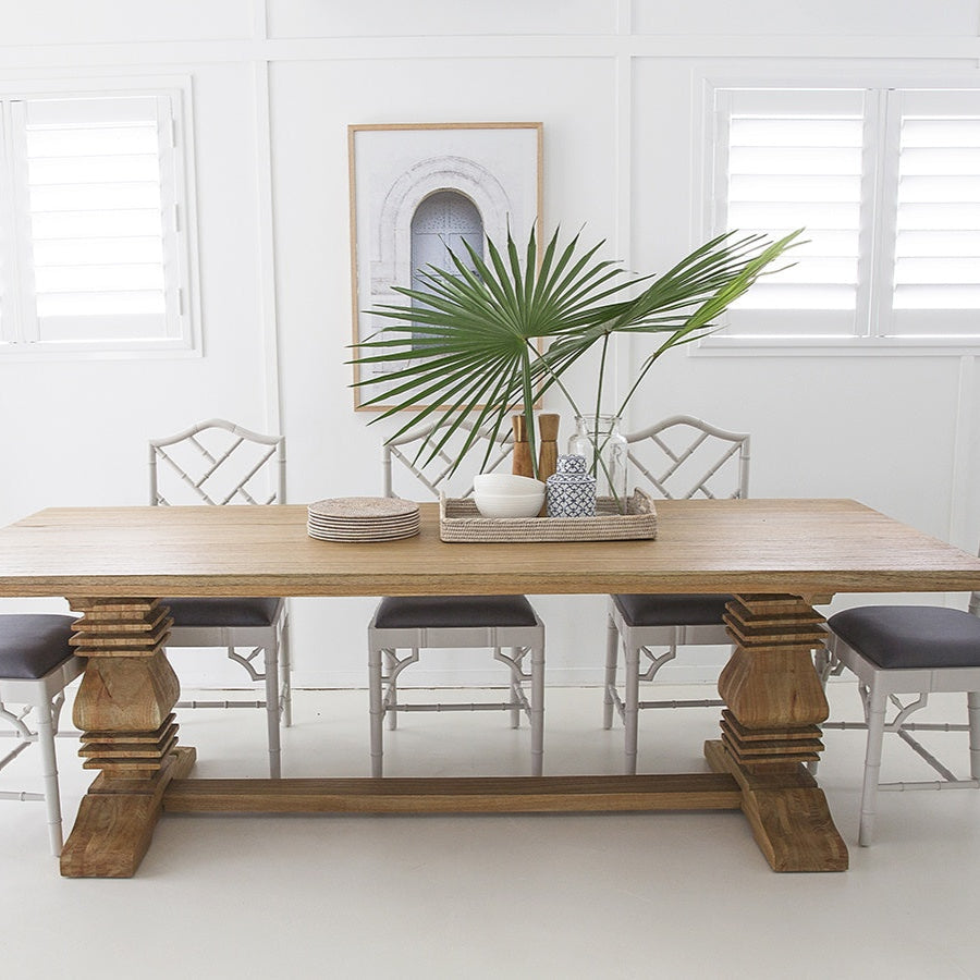 Newland Solid wood Pedestal Table - 0.26m