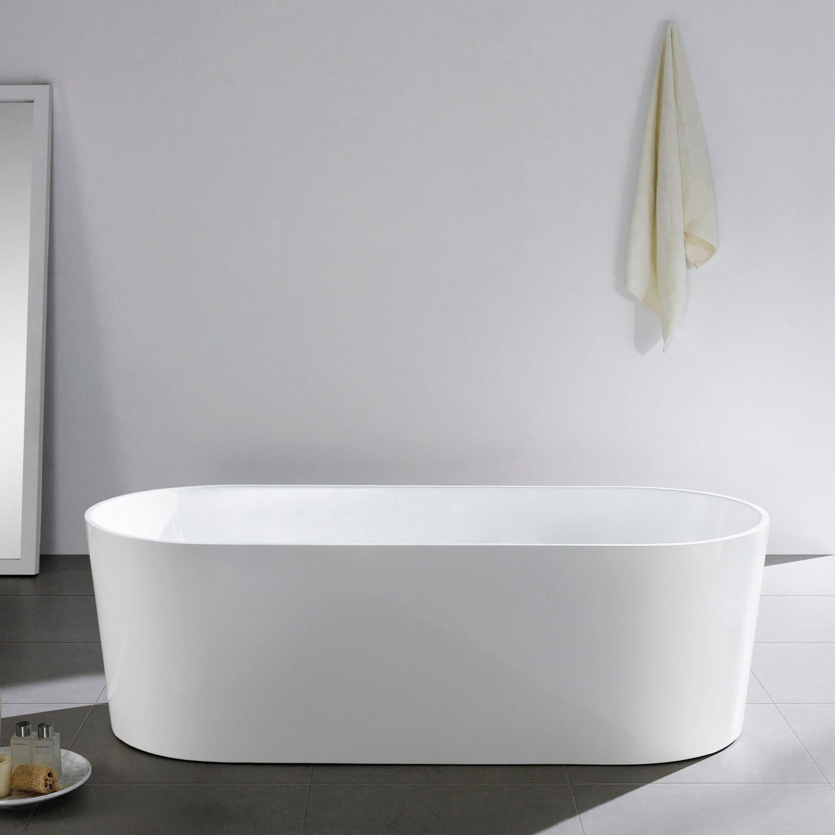 Ovia Free Standing Bathtub (Gloss White) (1200/1300/1400/1500/1700mm)-Clearance